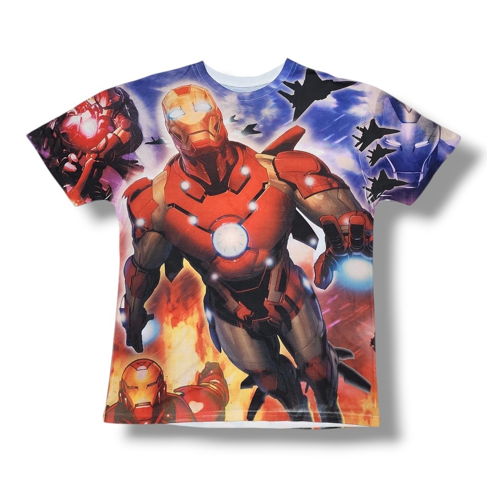 Marvel‎ Ironman All Over Print T-Shirt Men's L